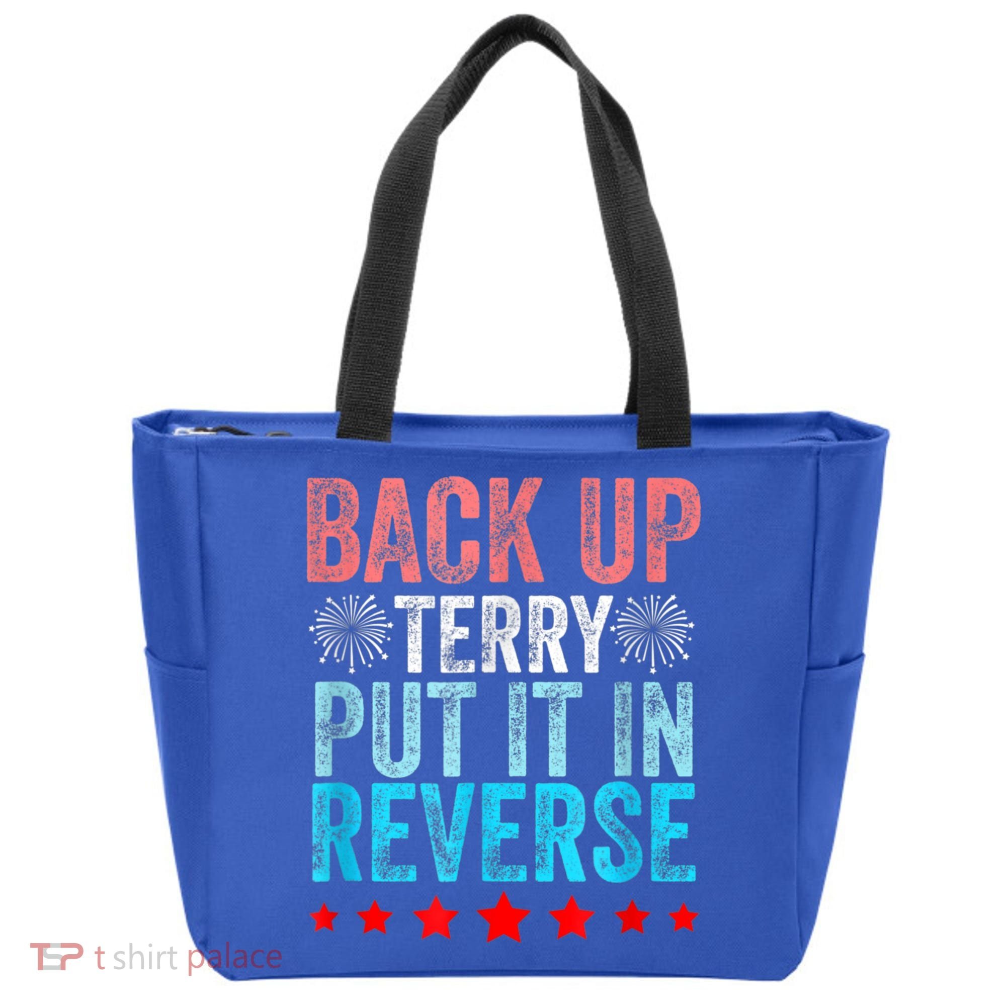 Retro Back Up Terry Put It In Reverse 4th Of July Fireworks Tote Bag