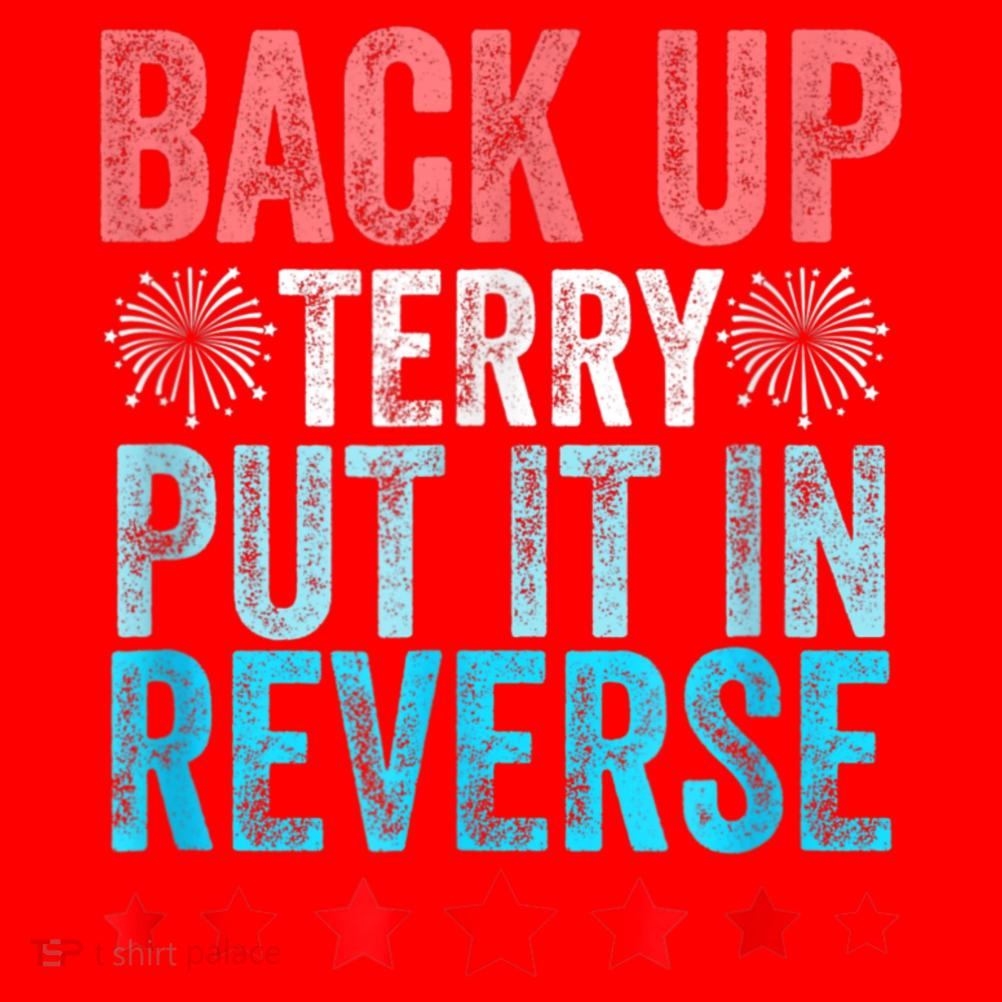 Retro Back Up Terry Put It In Reverse 4th Of July Fireworks Santa Hat
