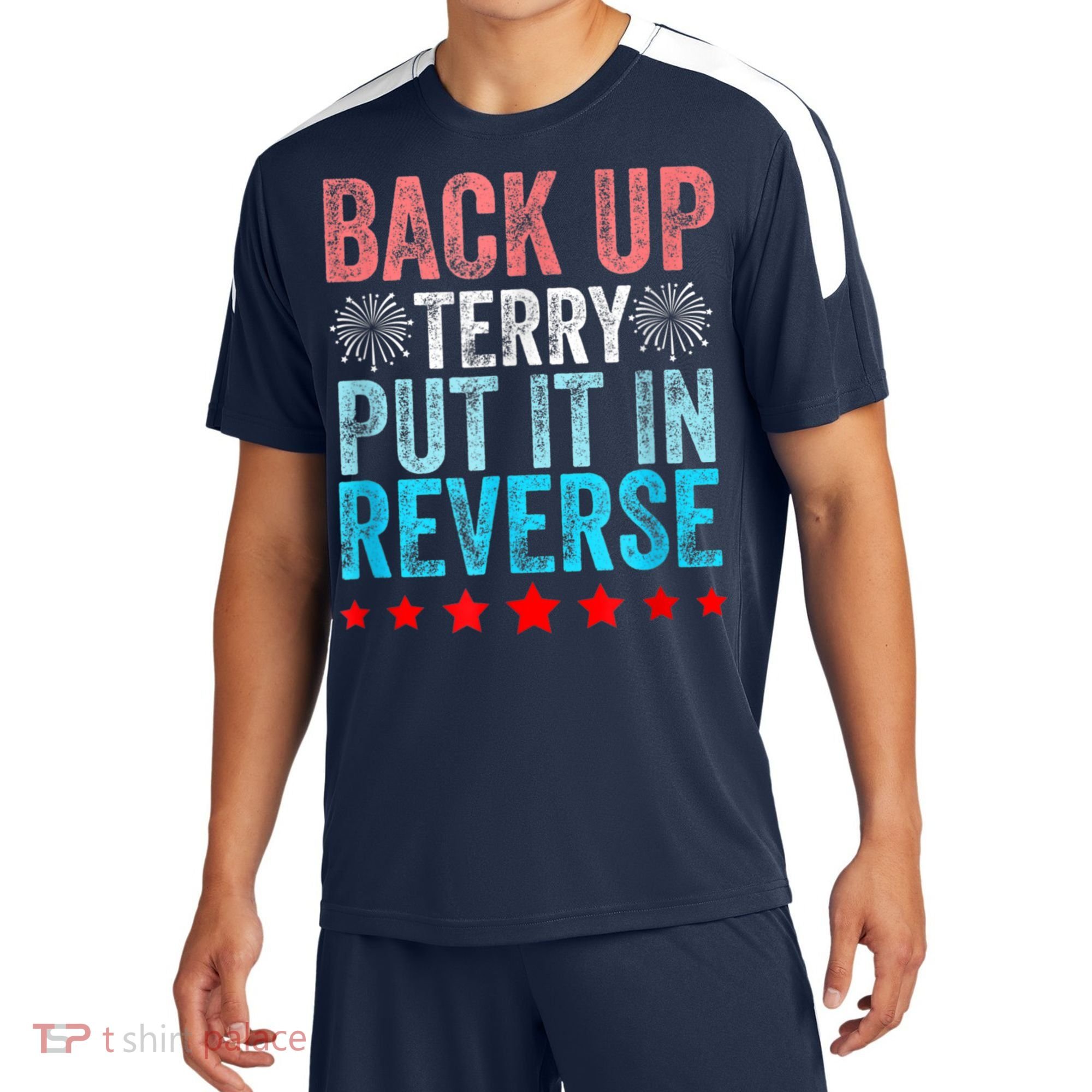 Retro Back Up Terry Put It In Reverse 4th Of July Fireworks Sport-Tek Competitor United Soccer Jersey