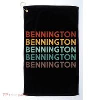 Retro Bennington Vermont Cool Gift Golf Towel thumb 0