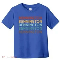 Retro Bennington Vermont Cool Gift Toddler T-Shirt thumb 0
