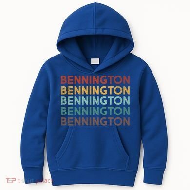 Retro Bennington Vermont Cool Gift Kids Hoodie