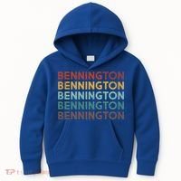 Retro Bennington Vermont Cool Gift Kids Hoodie thumb 0