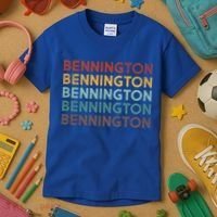 Retro Bennington Vermont Cool Gift Kids T-Shirt thumb 3