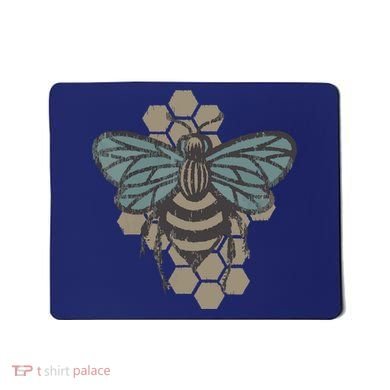 Retro Beekeeper Vintage Save The Bees Bumblebee Mousepad