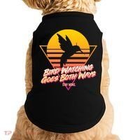 Retro Bird Watching Goes Both Ways Doggie Tank thumb 0