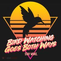 Retro Bird Watching Goes Both Ways Doggie Tank thumb 4
