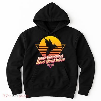 Retro Bird Watching Goes Both Ways Hoodie