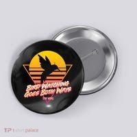 Retro Bird Watching Goes Both Ways Button thumb 0
