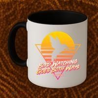 Retro Bird Watching Goes Both Ways Coffee Mug thumb 2