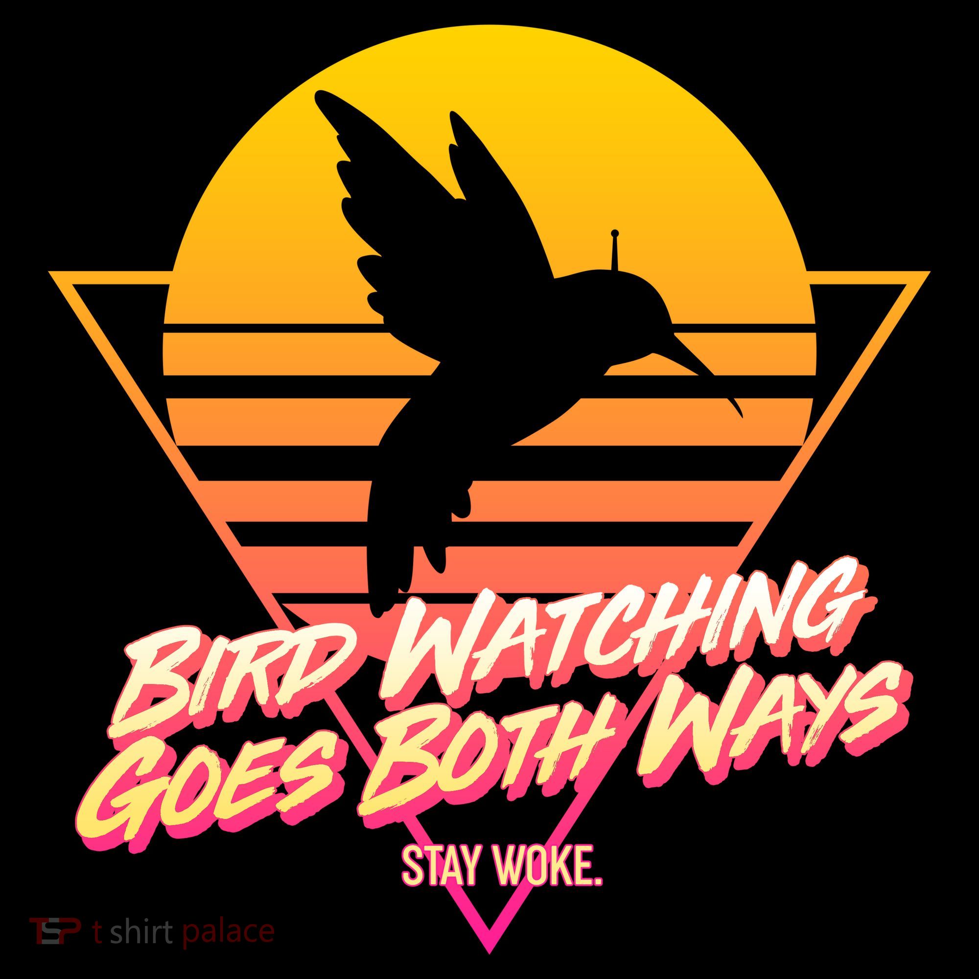 Retro Bird Watching Goes Both Ways Coffee Mug