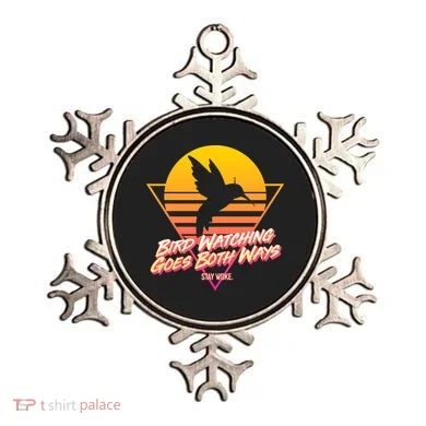 Retro Bird Watching Goes Both Ways Ornament