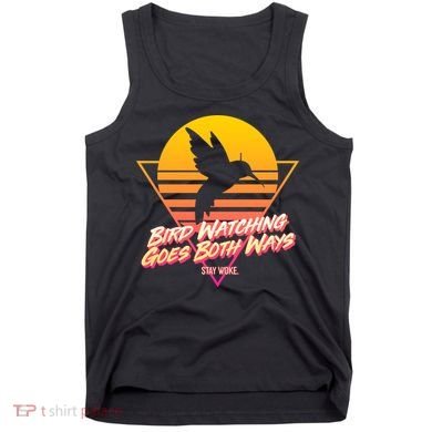 Retro Bird Watching Goes Both Ways Tank Top