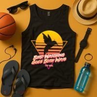 Retro Bird Watching Goes Both Ways Tank Top thumb 4