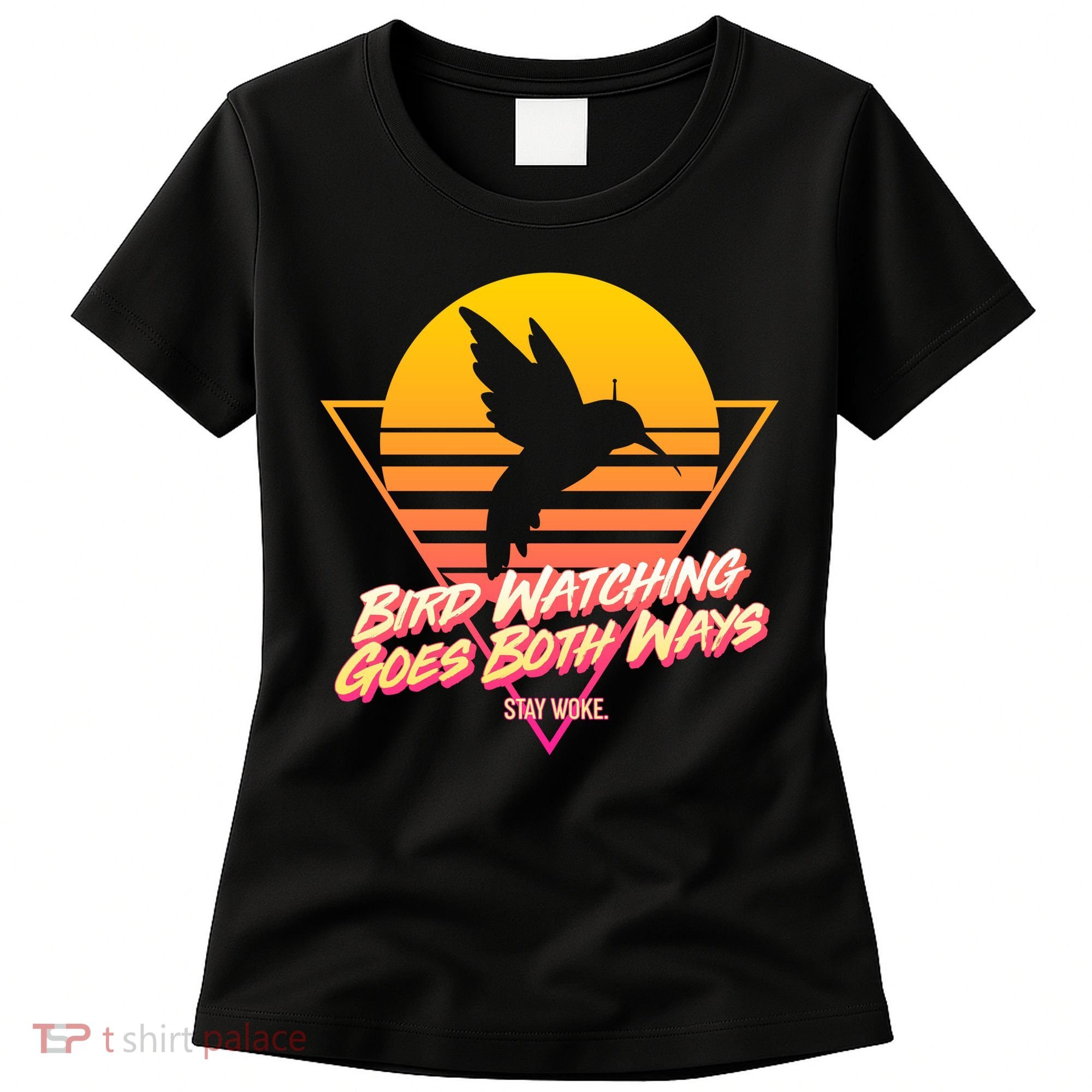 Retro Bird Watching Goes Both Ways Women's T-Shirt