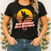 Retro Bird Watching Goes Both Ways Women's T-Shirt thumb 2