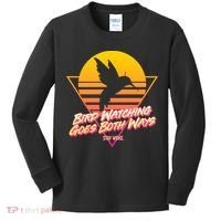 Retro Bird Watching Goes Both Ways Kids Long Sleeve Shirt thumb 0