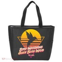 Retro Bird Watching Goes Both Ways Tote Bag thumb 0