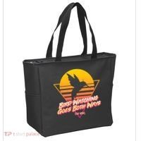 Retro Bird Watching Goes Both Ways Tote Bag thumb 2