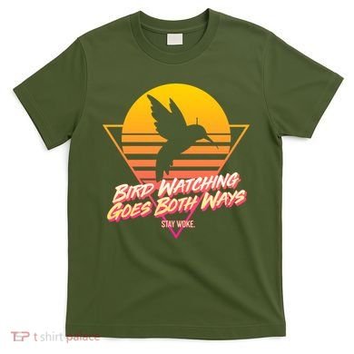 Retro Bird Watching Goes Both Ways T-Shirt
