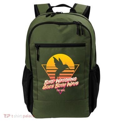 Retro Bird Watching Goes Both Ways Backpack