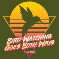 Retro Bird Watching Goes Both Ways Backpack thumb 2