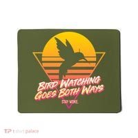Retro Bird Watching Goes Both Ways Mousepad thumb 0