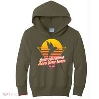 Retro Bird Watching Goes Both Ways Kids Hoodie thumb 0