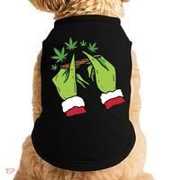 Rolling Blunt Weed Funny Christmas Xmas Holiday Trending Doggie Tank thumb 0