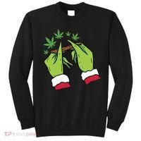 Rolling Blunt Weed Funny Christmas Xmas Holiday Trending Sweatshirt thumb 0