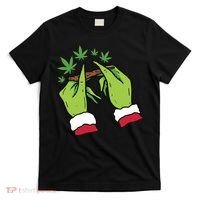 Rolling Blunt Weed Funny Christmas Xmas Holiday Trending T-Shirt thumb 0