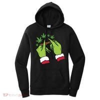 Rolling Blunt Weed Funny Christmas Xmas Holiday Trending Women's Hoodie thumb 0