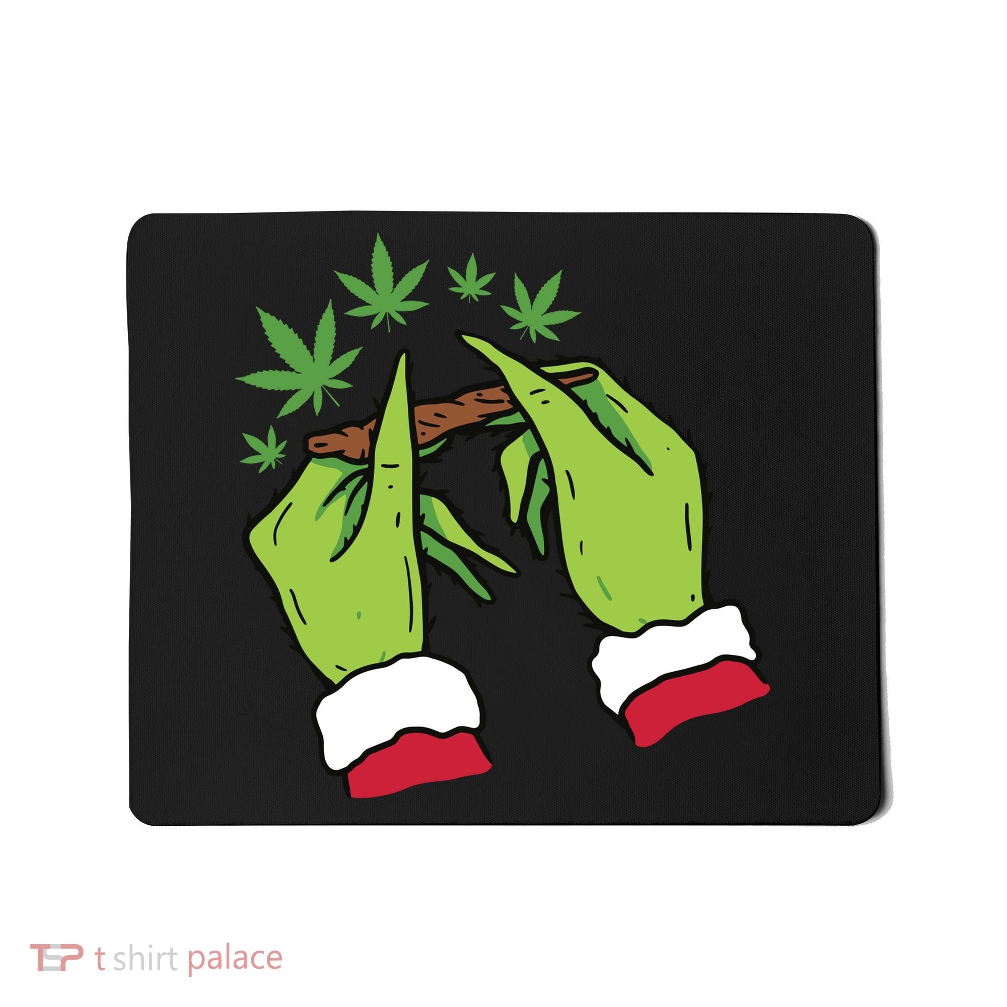 Rolling Blunt Weed Funny Christmas Xmas Holiday Trending Mousepad