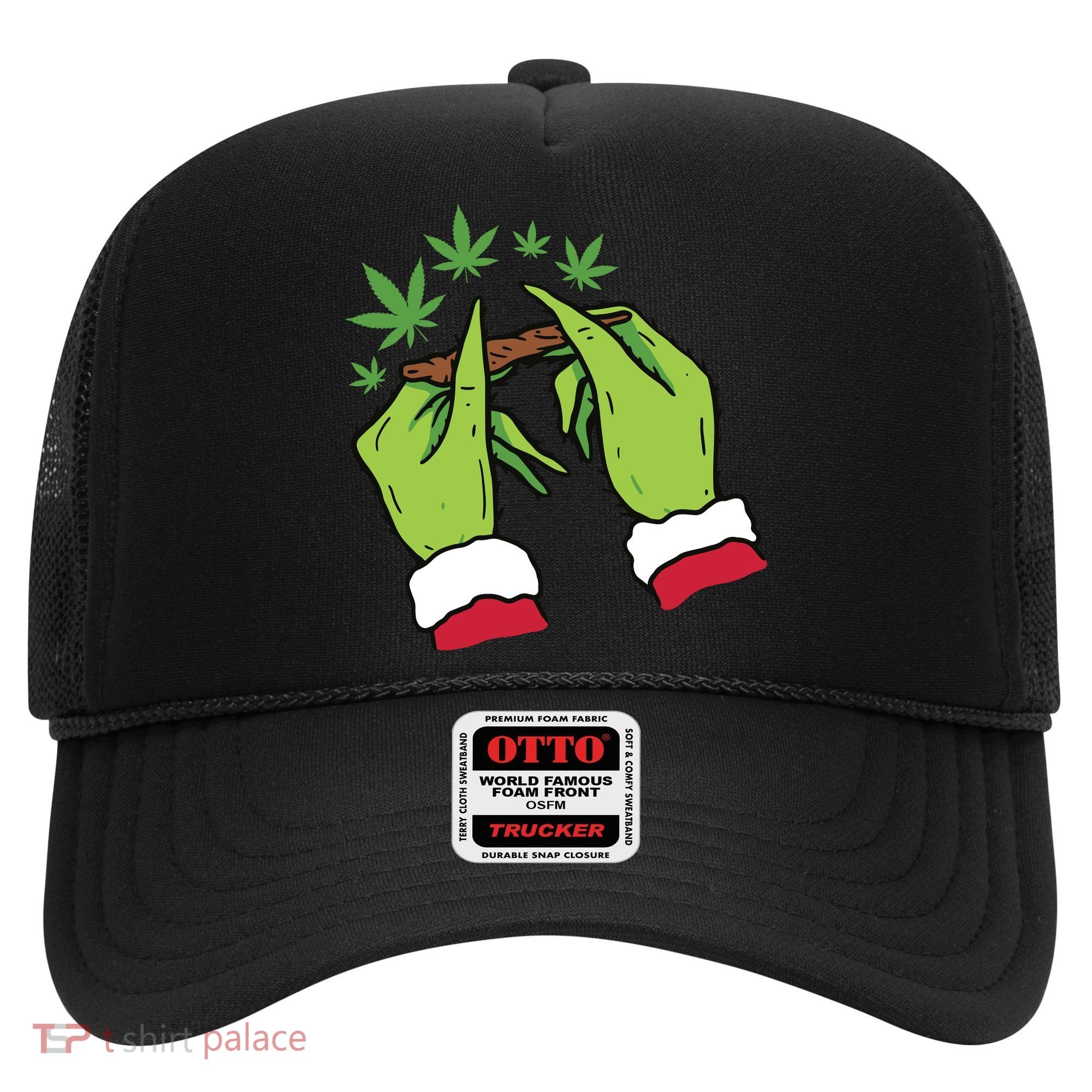 Rolling Blunt Weed Funny Christmas Xmas Holiday Trending Hat