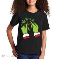 Rolling Blunt Weed Funny Christmas Xmas Holiday Trending Kids T-Shirt thumb 2