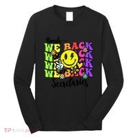 Retro Bruh We Back Secretary School Secretary Back To School Long Sleeve Shirt thumb 0