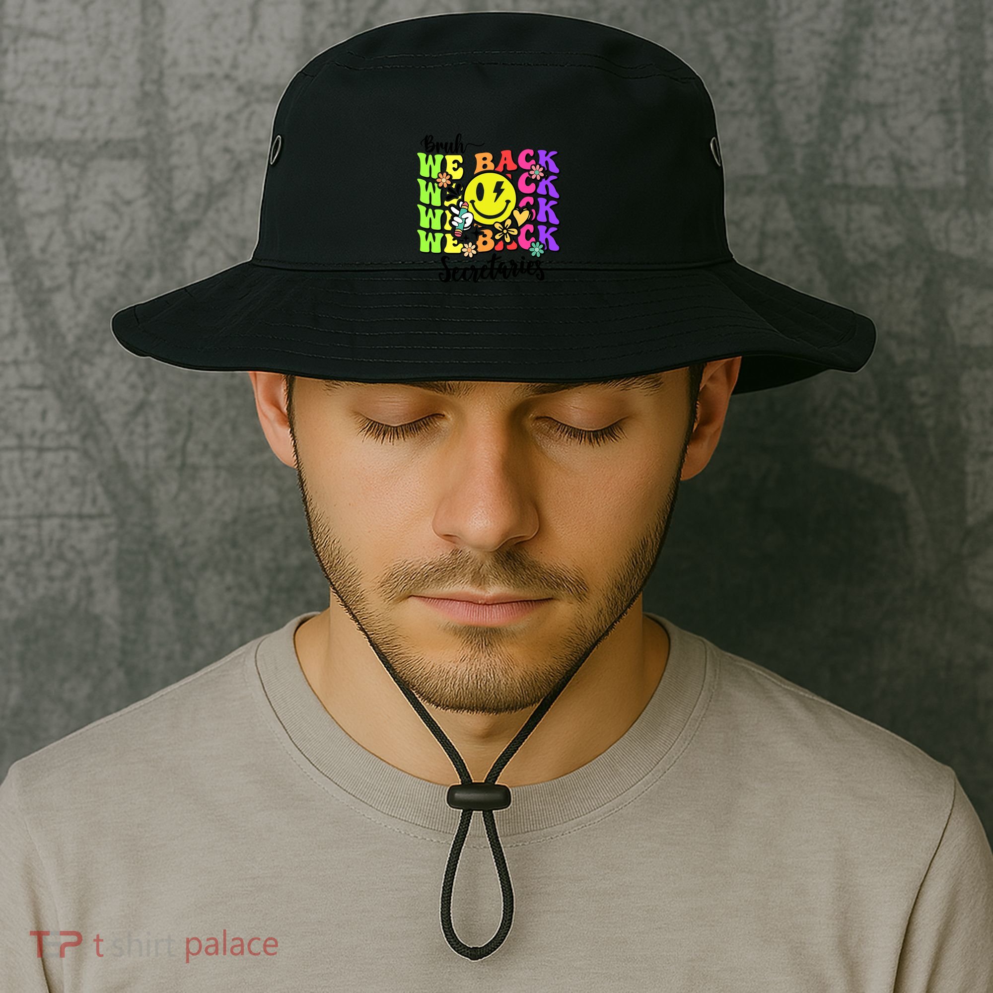 Retro Bruh We Back Secretary School Secretary Back To School Bucket Hat