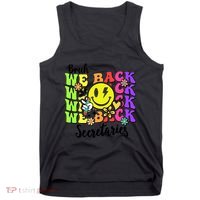 Retro Bruh We Back Secretary School Secretary Back To School Tank Top thumb 0