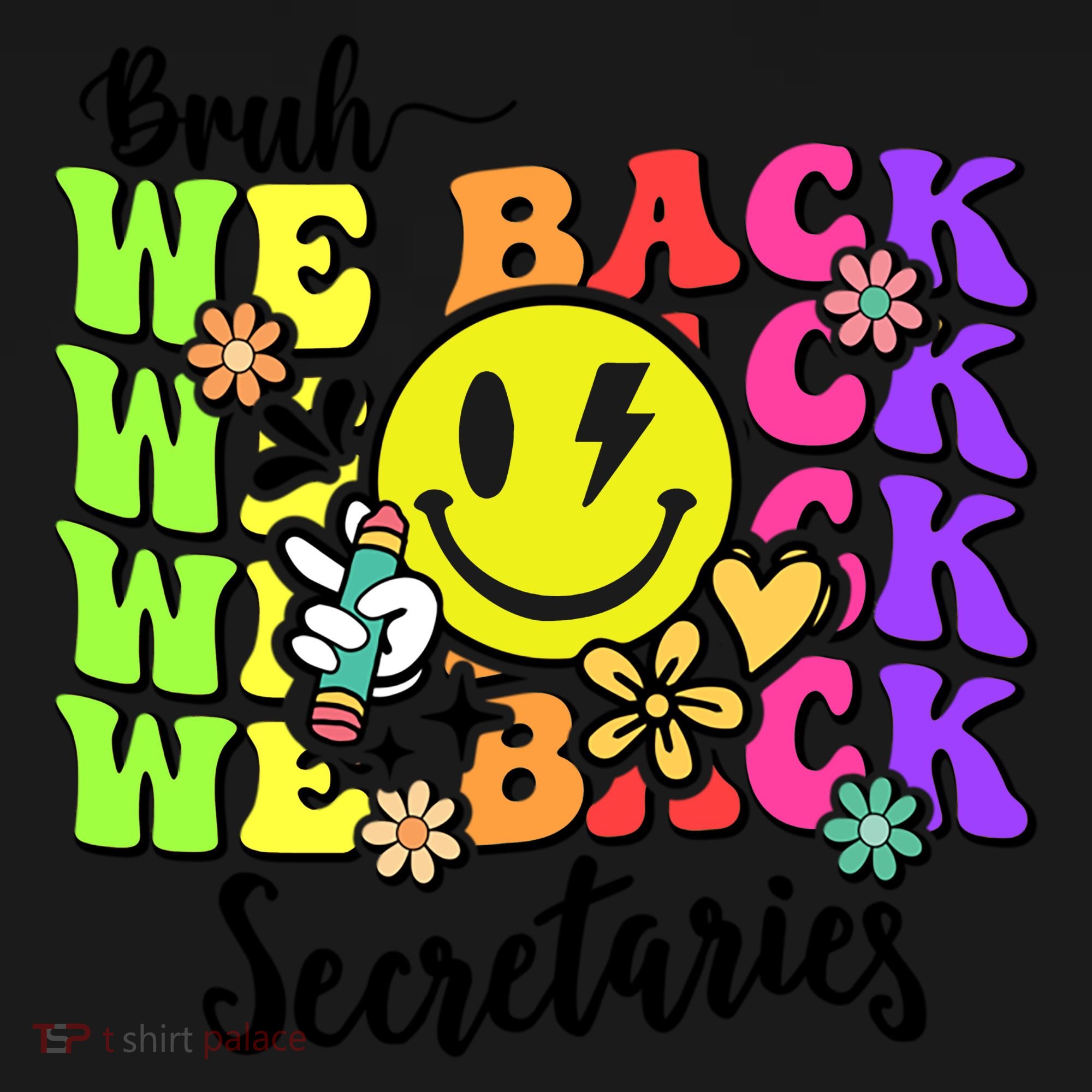 Retro Bruh We Back Secretary School Secretary Back To School Tank Top