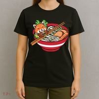 Red Bowl With Pho Noodles Graphic Plus Size Premium Shirts For Male Female Unise T-Shirt thumb 4