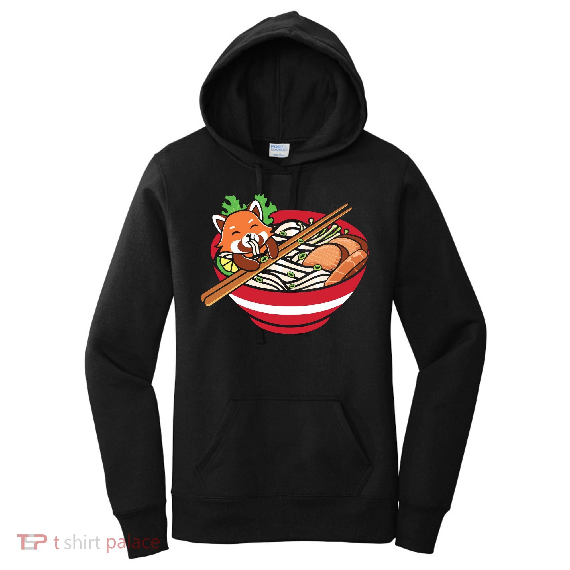 Red Bowl With Pho Noodles Graphic Plus Size Premium Shirts For Male Female Unise Women's Hoodie