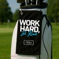 Real Broker Work Hard Be Kind Core Value Golf Towel thumb 2