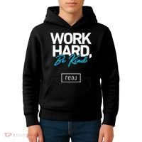 Real Broker Work Hard Be Kind Core Value Kids Hoodie thumb 4