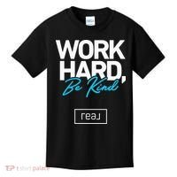 Real Broker Work Hard Be Kind Core Value Kids T-Shirt thumb 0