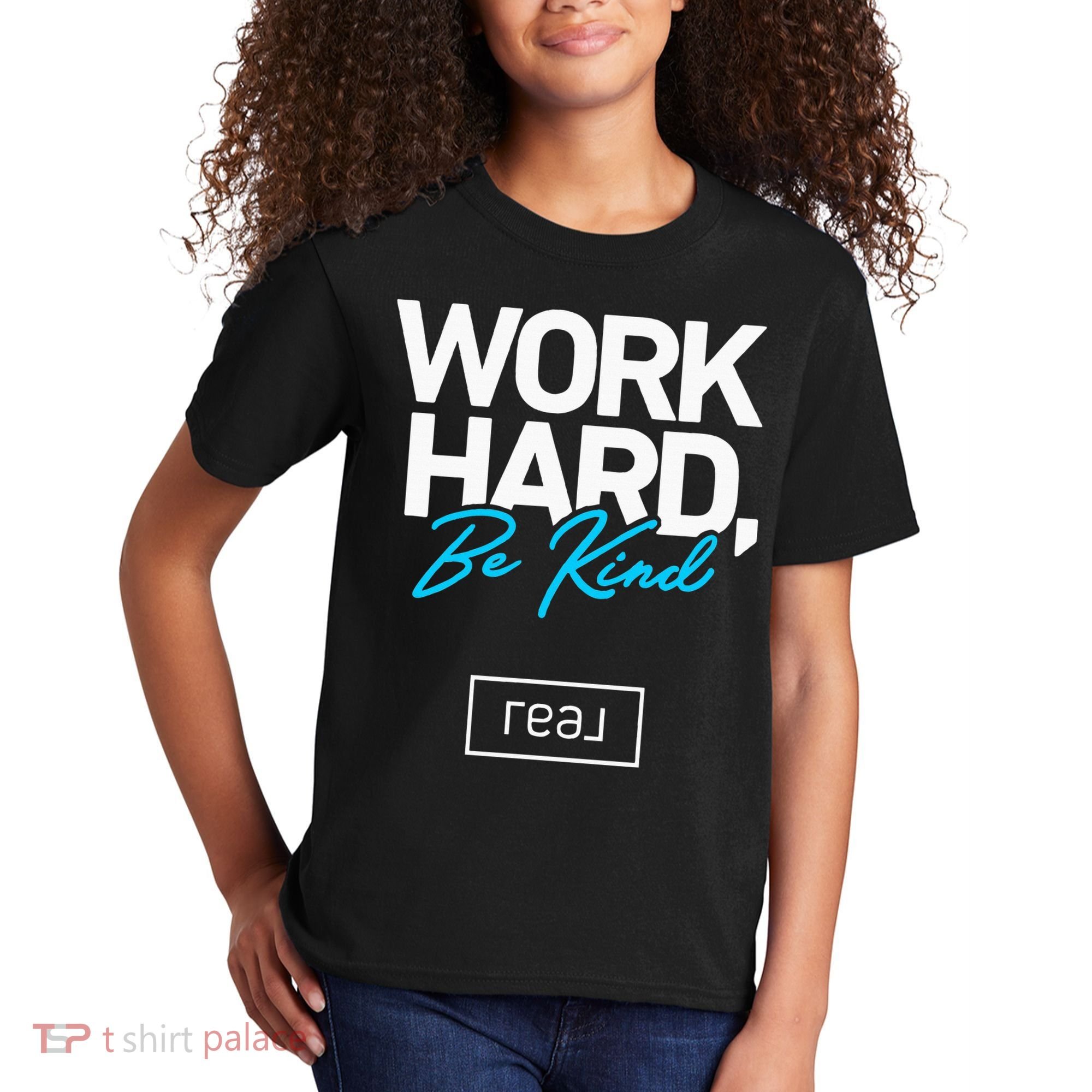 Real Broker Work Hard Be Kind Core Value Kids T-Shirt