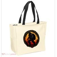 Retro Bigfoot Wildland Firefighter Sasquatch Fireman Tote Bag thumb 2