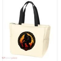Retro Bigfoot Wildland Firefighter Sasquatch Fireman Tote Bag thumb 3