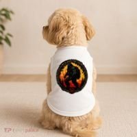 Retro Bigfoot Wildland Firefighter Sasquatch Fireman Doggie Tank thumb 2