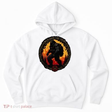 Retro Bigfoot Wildland Firefighter Sasquatch Fireman Hoodie