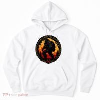 Retro Bigfoot Wildland Firefighter Sasquatch Fireman Hoodie thumb 0